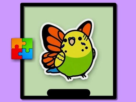 Cute Budgie Puzzle Game Cover