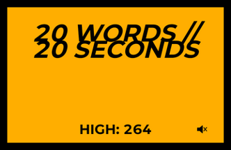 20 WORDS // 20 SECONDS Image