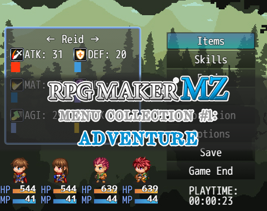 Adventure Menu - For Rpg Maker MZ Game Cover