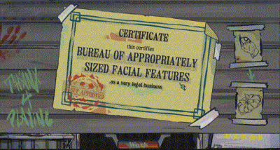 Bureau of Appropriately Sized Facial Features Image