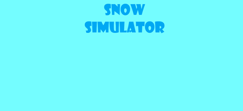 Snow Simulator Game Cover