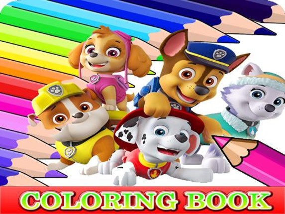 Coloring Book for Paw Patrol Game Cover