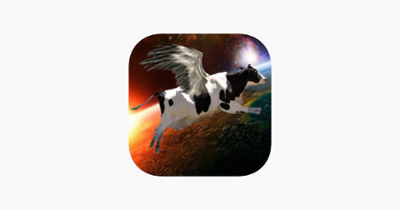 Flying Cow Rescue Galaxy Game : The Super Cow Flying Simulator Game of 2016 Image