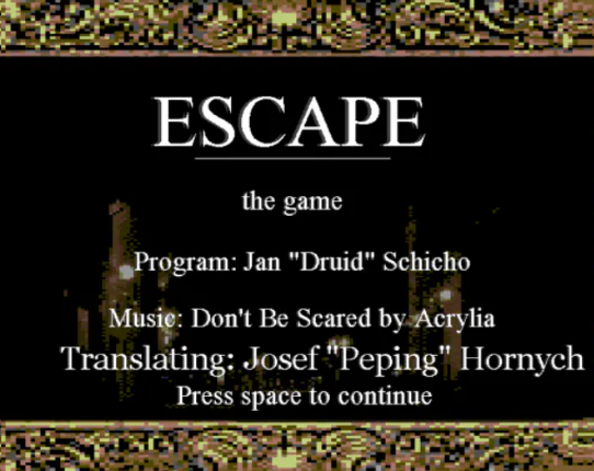 Escape The Game Game Cover