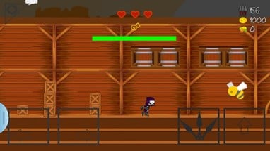 NINJA SIDE 2D (A platform jump n shoot game) Image