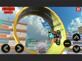 Roof Jumping Bike Parking - Stunt Driving Image