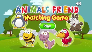 Dinosaur animals friend pair matching game for kid Image