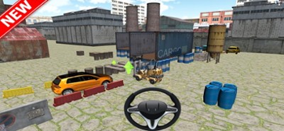 Realistic Car Parking City 3D Image