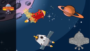 Space Puzzles for Toddlers : Discover the galaxy , the space and UFO ! FREE app Image