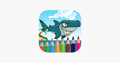 Shark coloring book for kids games Image