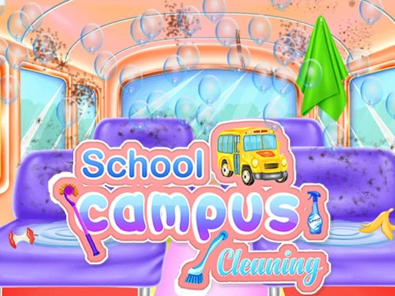 School Campus Cleaning Game Cover