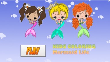 Kids Coloring Mermaid Image