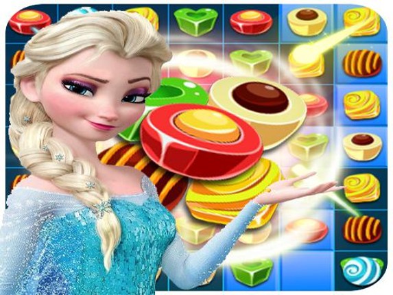 Elsa Sweet Candy match-3 Game Cover
