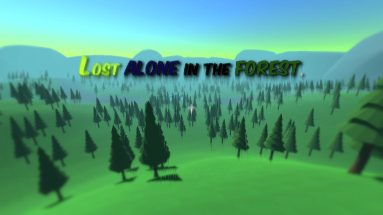 Lost Alone In The Forest. Game Cover