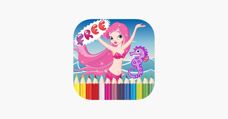 ! Little Mermaid Princess Coloring Pages Therapy Game Cover