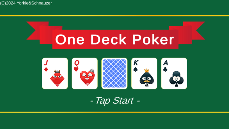 One Deck Poker Game Cover