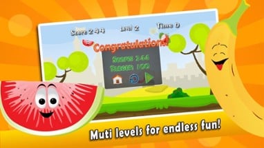 Fruit Shooting Blast - Fun Easy Apple Fruits Shooter Games for Toddler and Kids Image