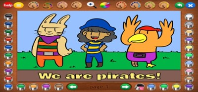 Pirates Coloring Book Image