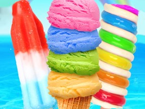 Rainbow Ice Cream And Popsicles Image