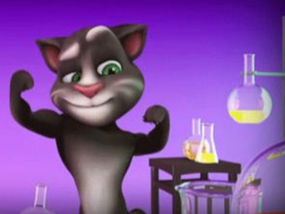 Talking Tom in Laboratory Game Cover