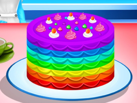 Cooking Rainbow Cake Game Cover