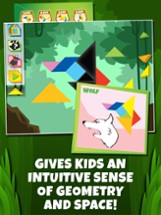 Kids Learning Puzzles: Wild Animals, K12 Tangram Image