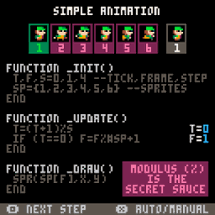 PICO-8: Simple Animation Explanation Image