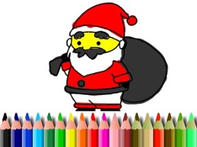 BTS Santa Claus Coloring Image