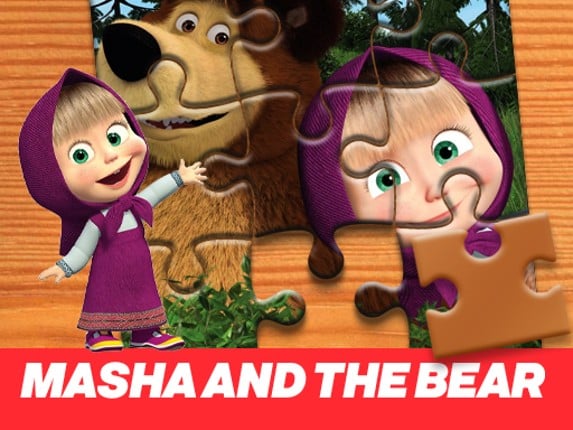 Masha and the Bear Jigsaw Puzzle Game Cover