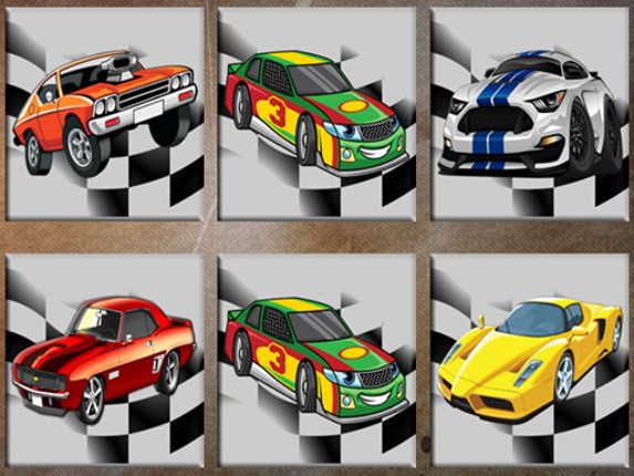 Muscle Cars Memory Game Cover