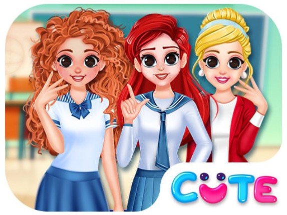 BFF Princess Back To School Game Cover