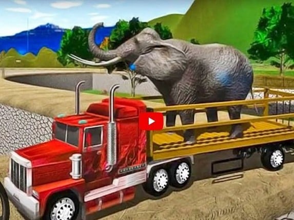 Big Farm Animal Transport Truck Game Cover