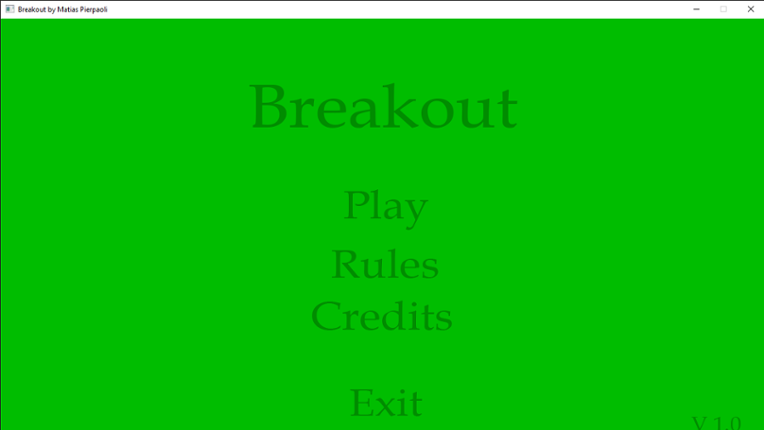 Breakout Game Cover