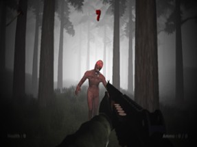 Scary horror apocalypse masacre : Undead zombie hunter survival mission in dark nightmare forest of terror Image