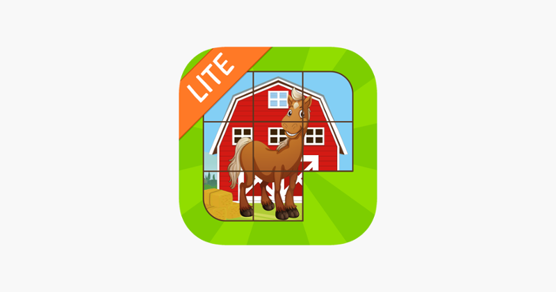 Kids Sliding Puzzle Horses free Game Cover