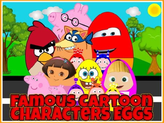 Famous Cartoon Characters Eggs Game Cover