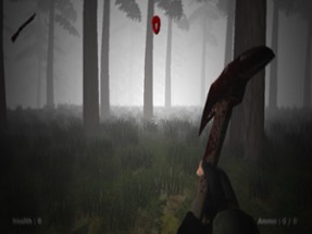 Scary horror apocalypse masacre : Undead zombie hunter survival mission in dark nightmare forest of terror Image