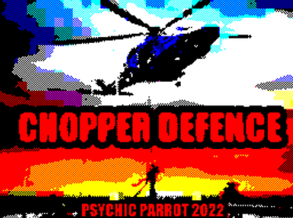 Chopper Defence - ZX Spectrum homebrew Game Cover
