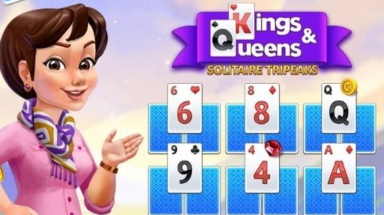 Kings and Queens Solitaire TriPeaks Game Cover
