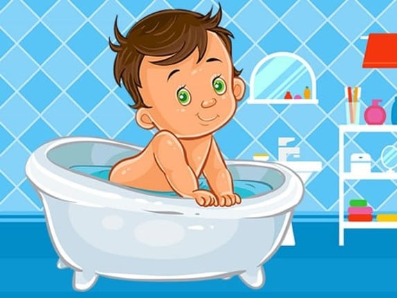 Baby Bath Jigsaw Game Cover