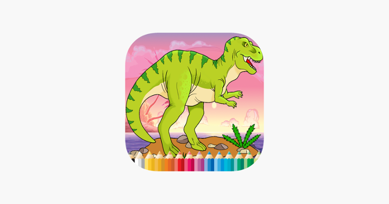 Coloring Book Jurassic Dinosaur Free - for Kid Game Cover