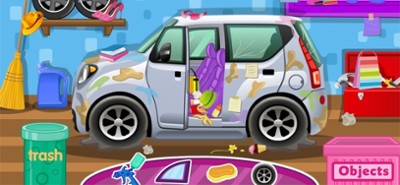 Clean up car wash game Image