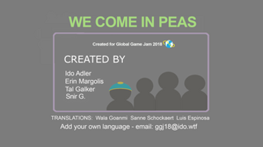 We come in peas! Image