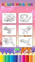 Coloring Book Jurassic Dinosaur Free - for Kid Image