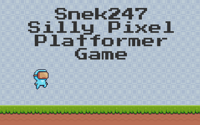 Snek247 silly pixel platformer game Game Cover