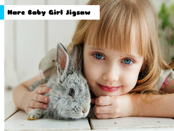 Hare Baby Girl Jigsaw Game Cover