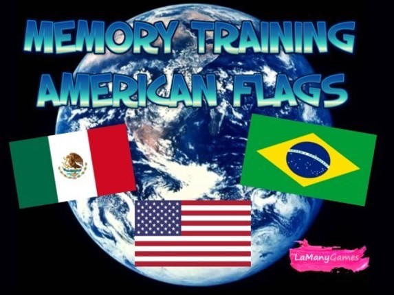 MEMORY TRAINING. AMERICAN FLAGS Game Cover