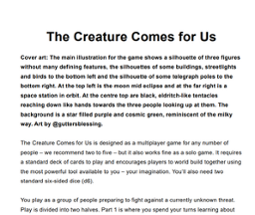 The Creature Comes for Us Image