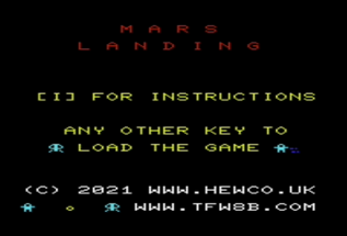 Mars Landing (Vic20) Image