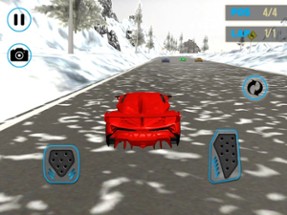 Lamborghini Car Snow Racing Image